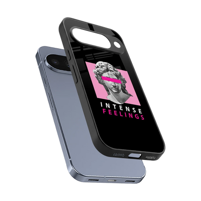 Intense Feelings sleek google pixel 10 cover with tempered glass back and TPU edges