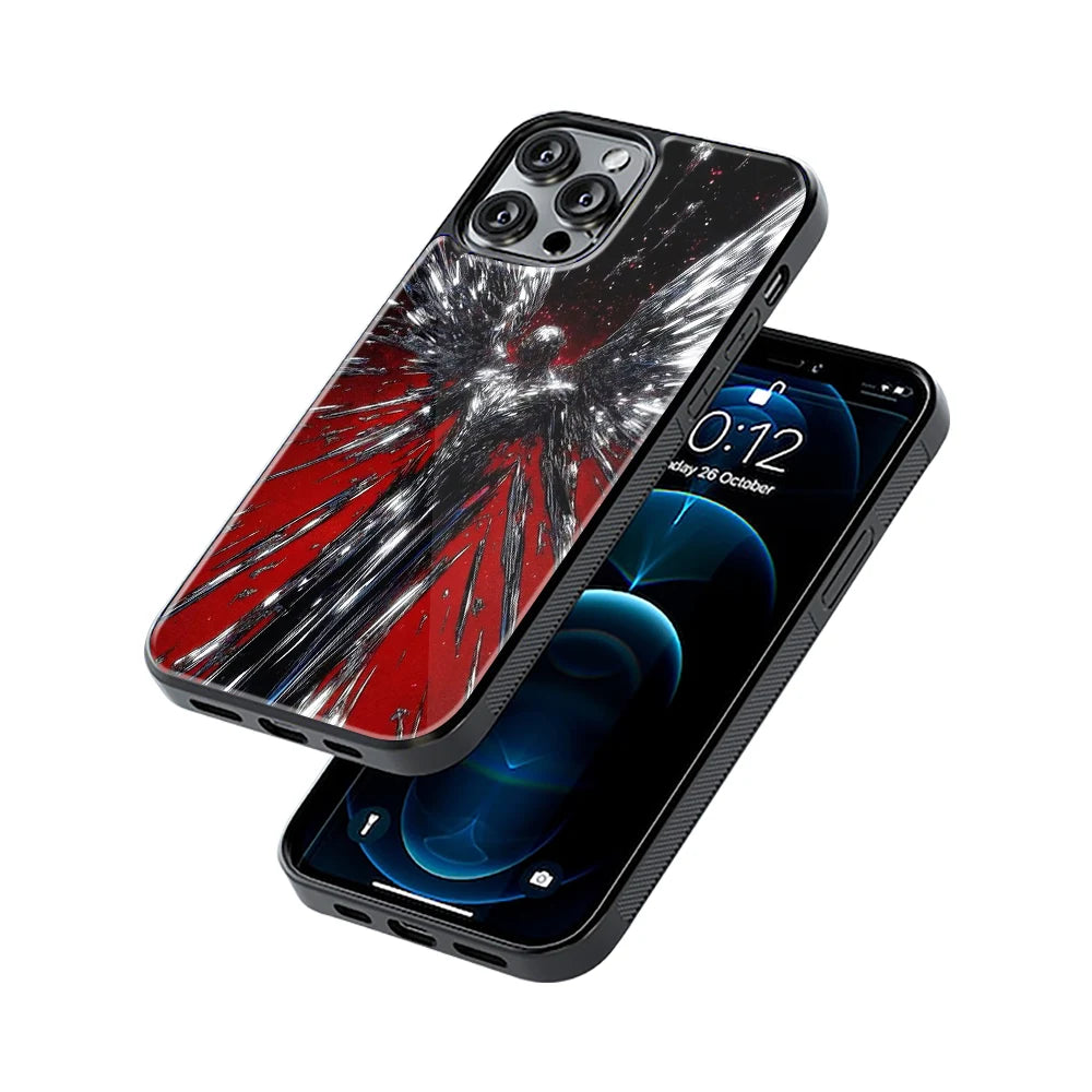 Protective Glass Back Phone Case Compatible with iPhone, Samsung, OnePlus, Pixel & More
