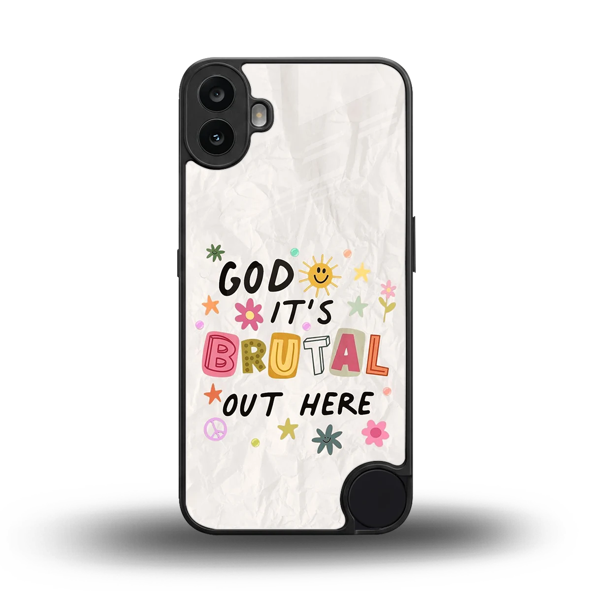 It's Brutal Out Here back phone cover | glass case for cmf nothing phone 1
