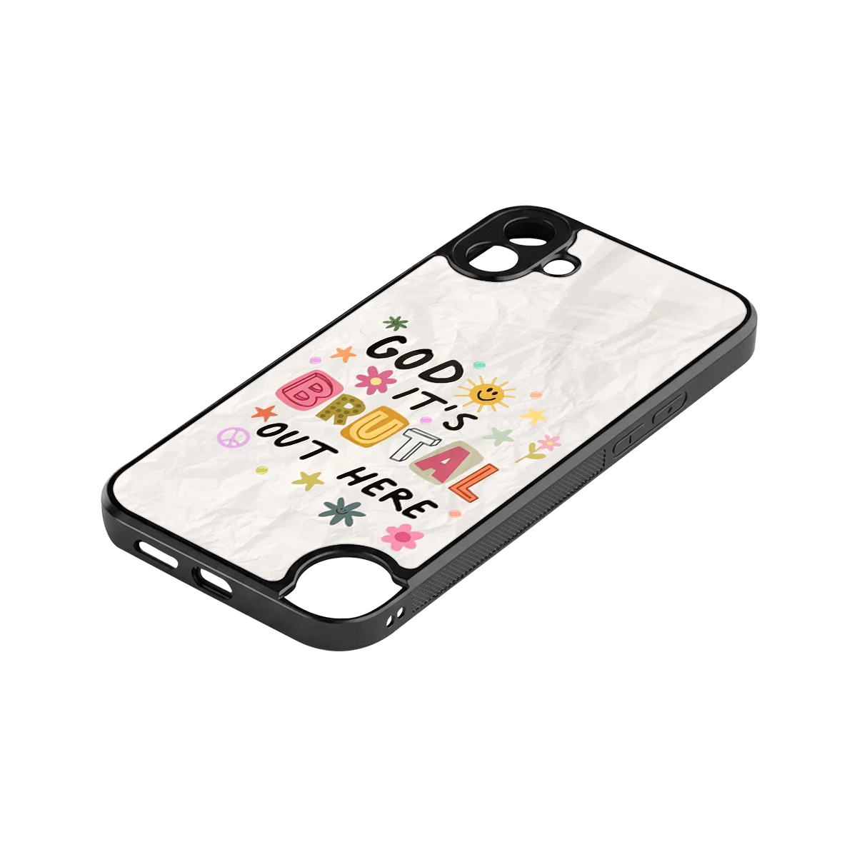 It's Brutal Out Here stylish phone case for cmf nothing phone 1 | glossy glass and slim fit