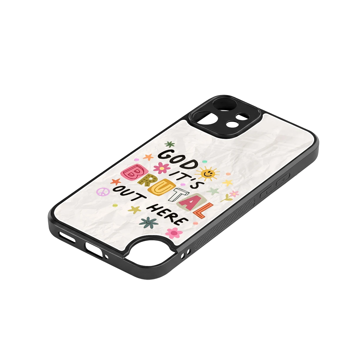 It's Brutal Out Here stylish phone case for cmf nothing phone 2 pro | glossy glass and slim fit