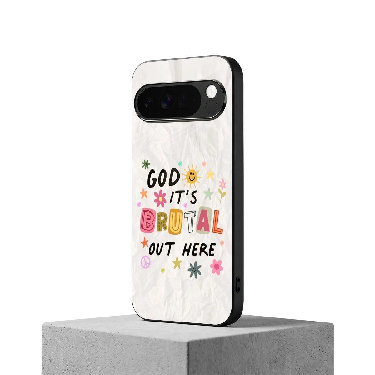 It's Brutal Out Here google pixel 10 pro xl mobile cover | shockproof glass phone case