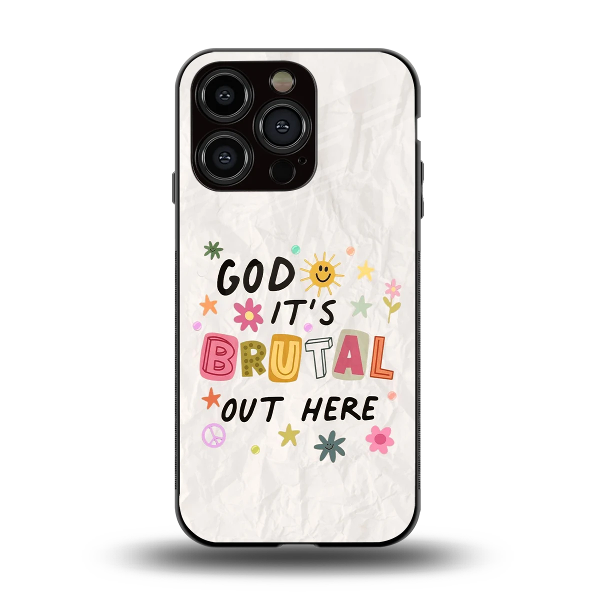 It's Brutal Out Here back phone cover | glass case for iphone 13 pro