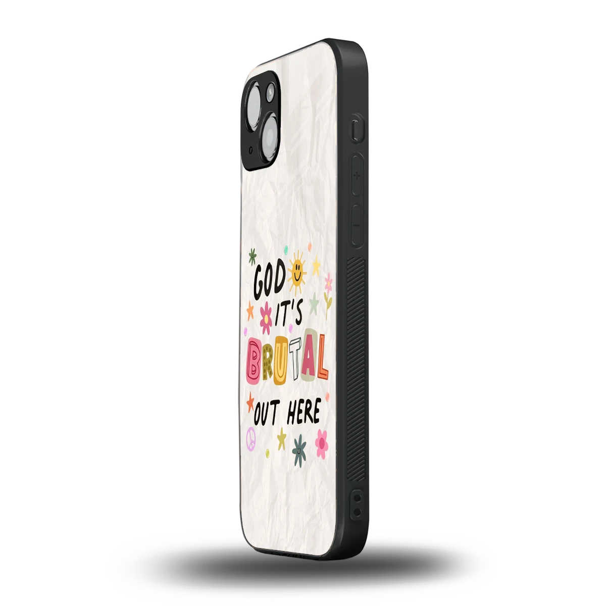 It's Brutal Out Here iphone 15 mobile cover | shockproof glass phone case