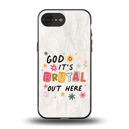 It's Brutal Out Here back phone cover | glass case for iphone 16e