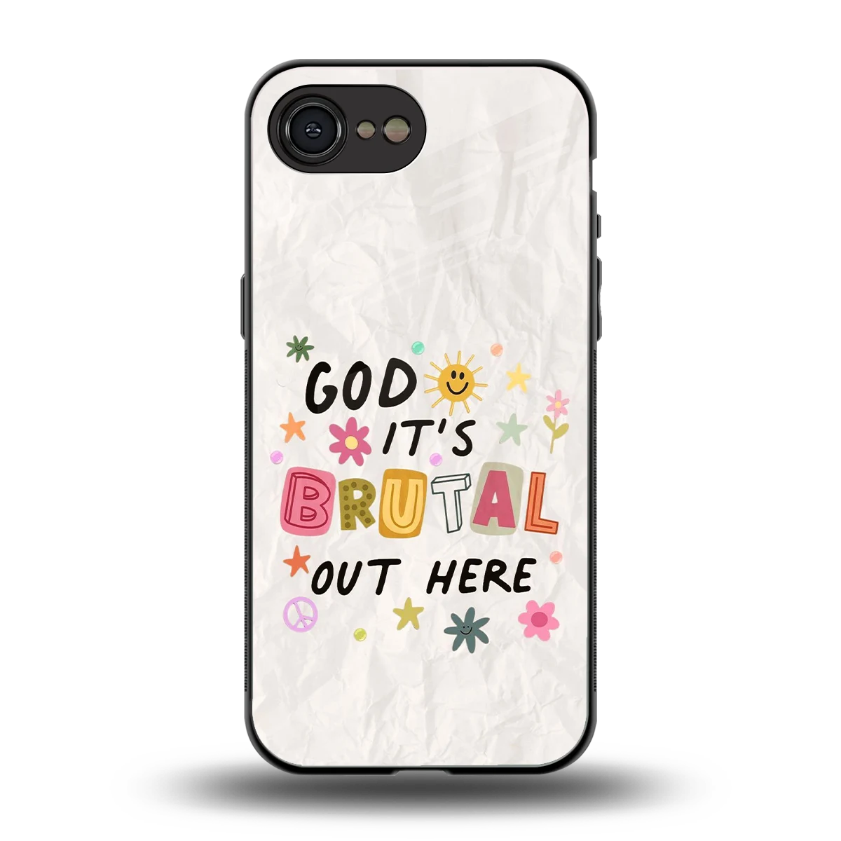 It's Brutal Out Here back phone cover | glass case for iphone 17e