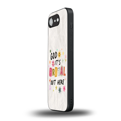 It's Brutal Out Here iphone 17e mobile cover | shockproof glass phone case