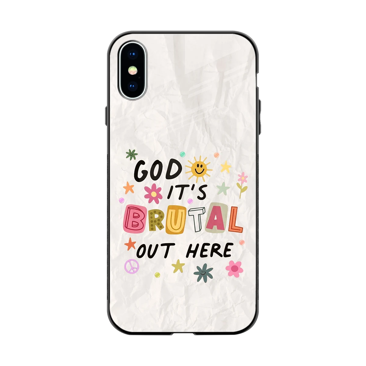 It's Brutal Out Here back phone cover | glass case for iphone x
