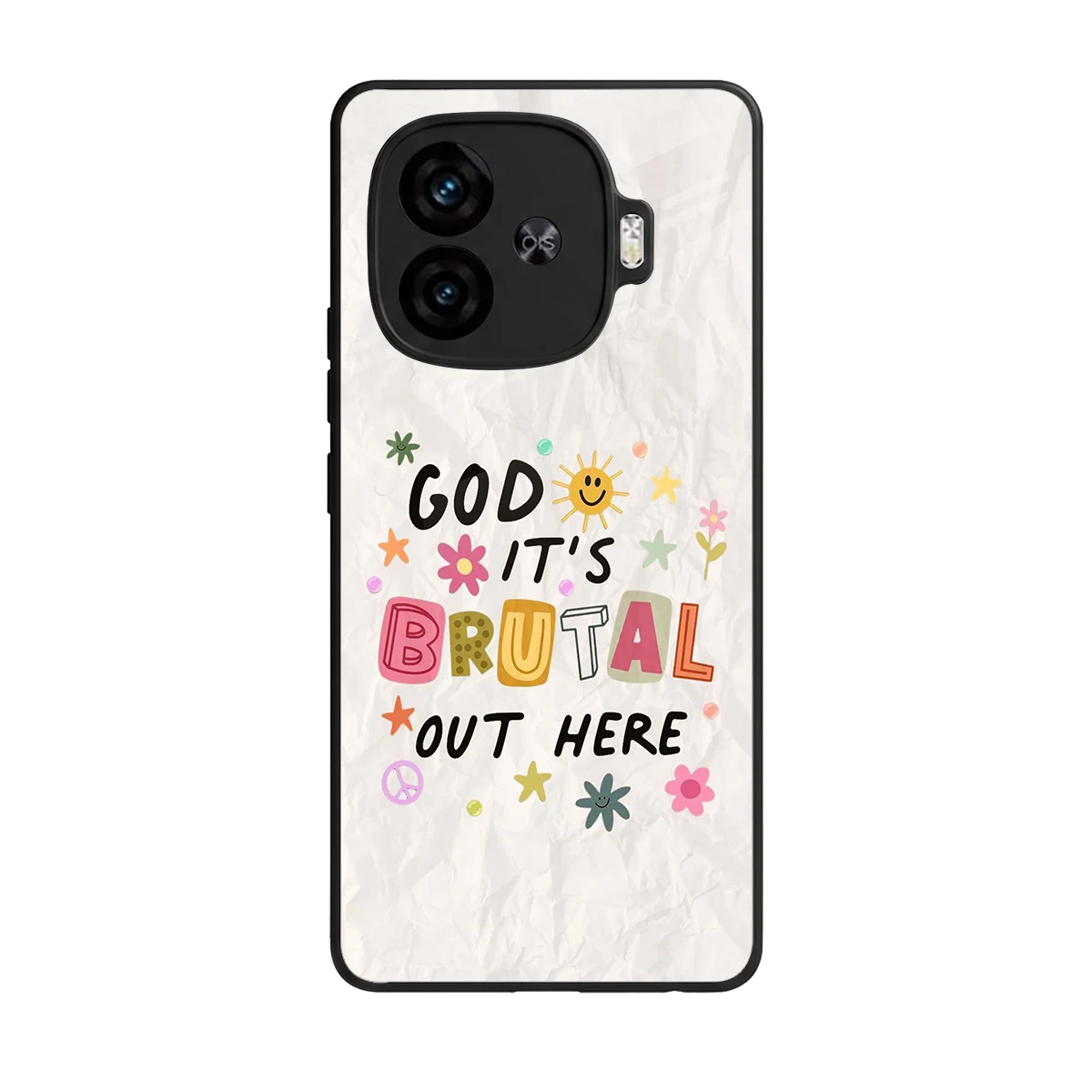 It's Brutal Out Here back phone cover | glass case for iqoo neo 10r 5g