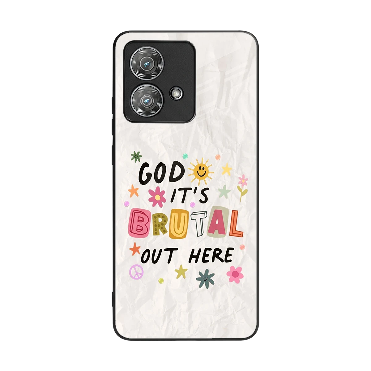 It's Brutal Out Here back phone cover | glass case for motorola edge 40 neo 5g
