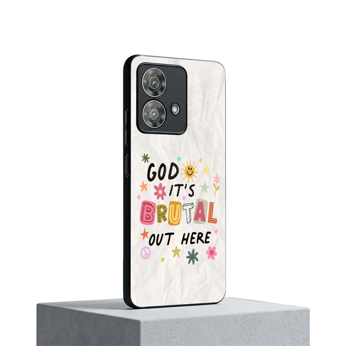 It's Brutal Out Here motorola edge 40 neo 5g mobile cover | shockproof glass phone case