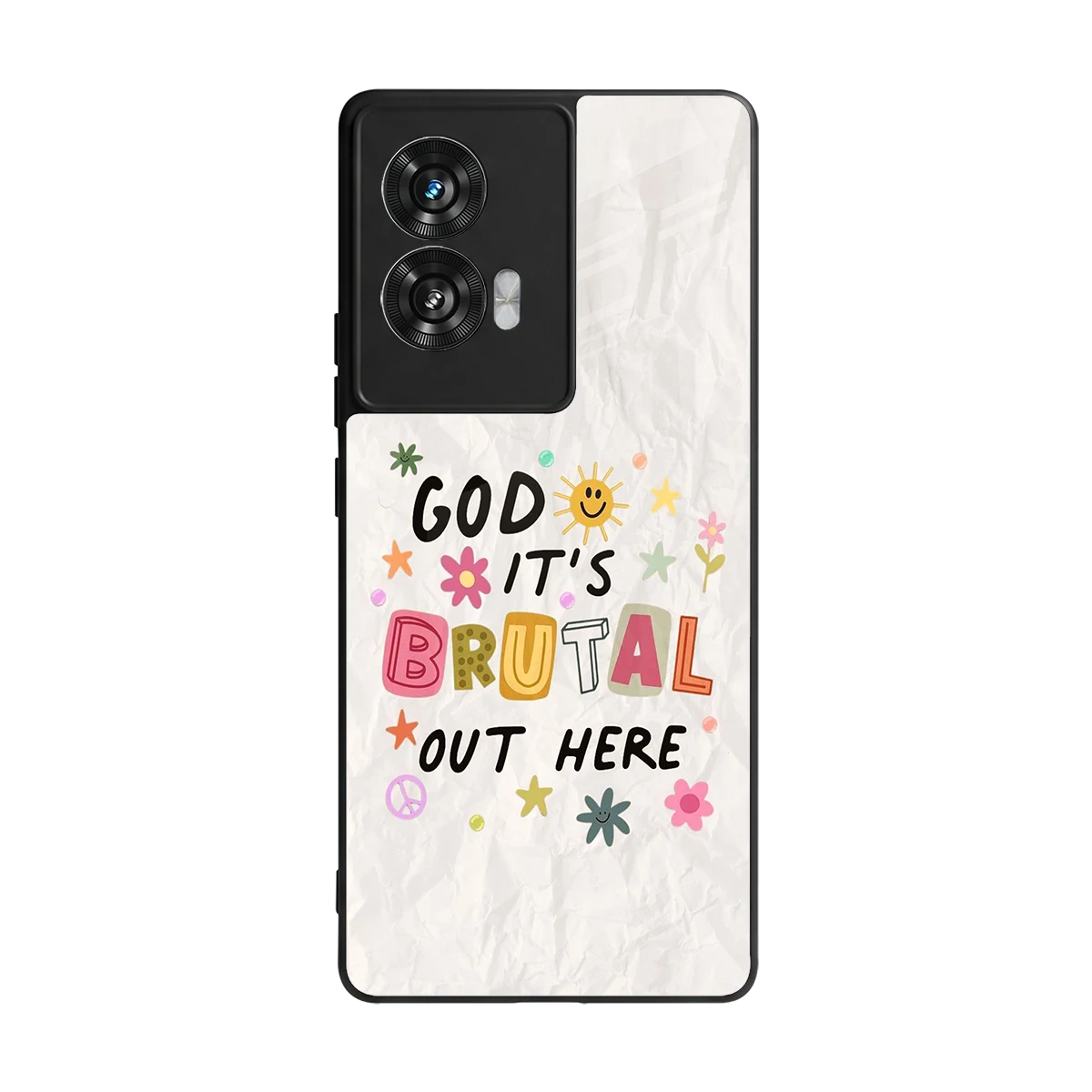 It's Brutal Out Here back phone cover | glass case for motorola edge 50 fusion