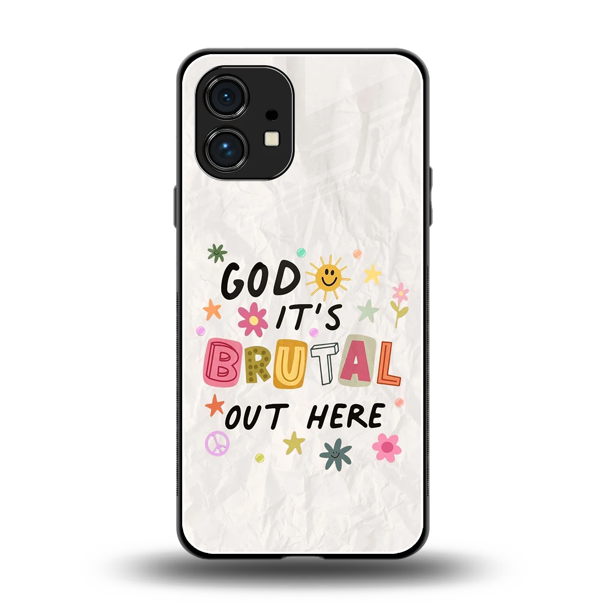 It's Brutal Out Here back phone cover | glass case for nothing phone 1