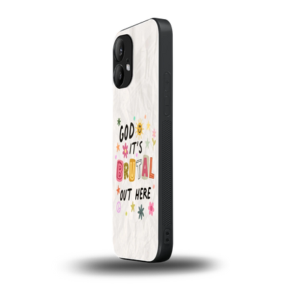 It's Brutal Out Here nothing phone 2 mobile cover | shockproof glass phone case