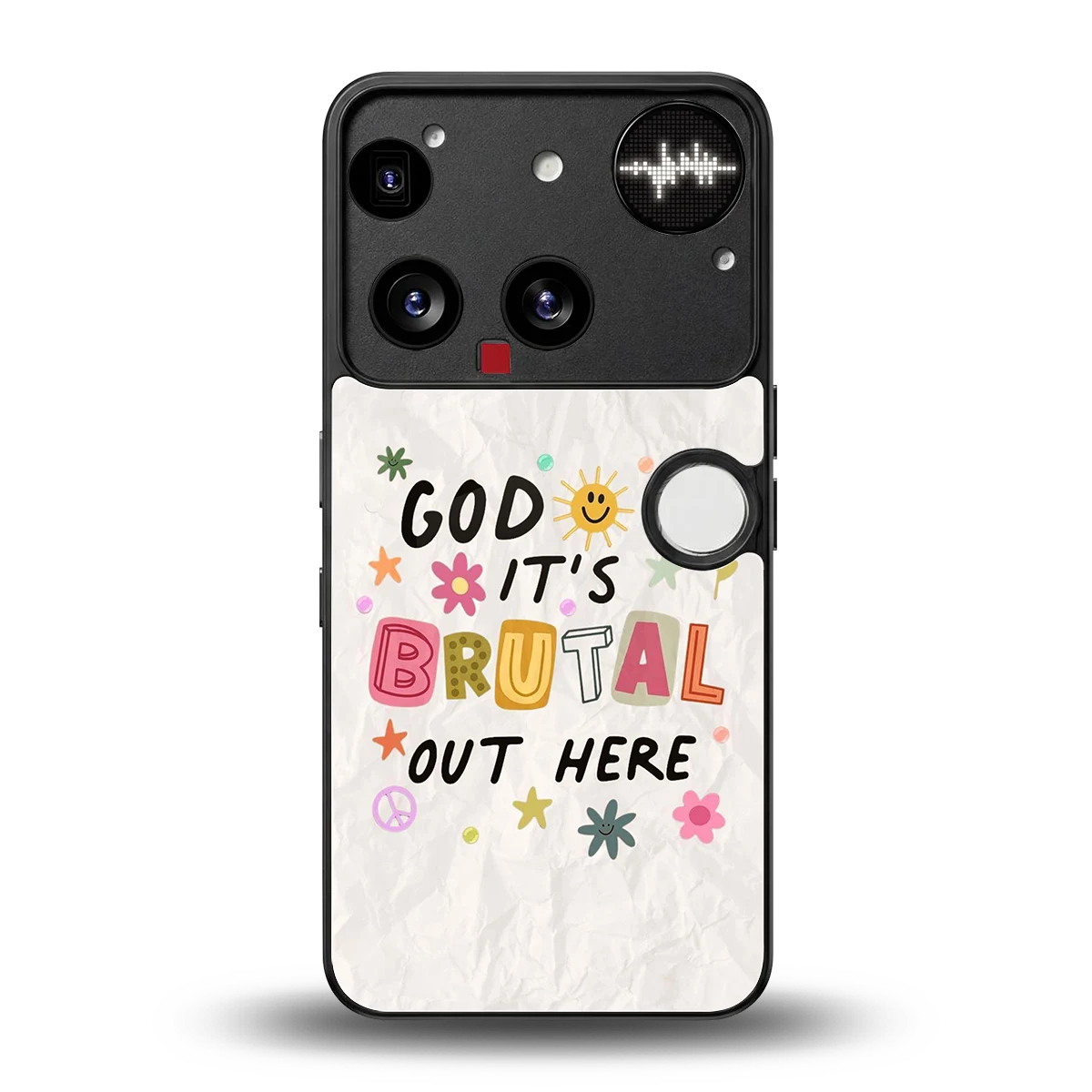 It's Brutal Out Here back phone cover | glass case for nothing phone 3
