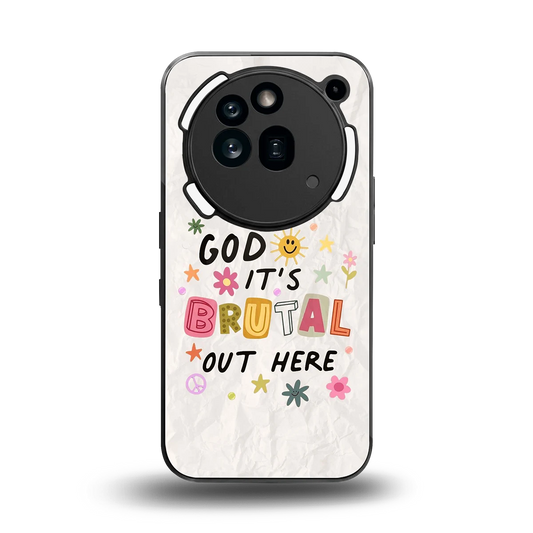 It's Brutal Out Here back phone cover | glass case for nothing phone 3a pro