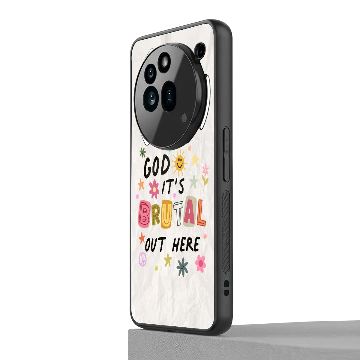 It's Brutal Out Here nothing phone 3a pro mobile cover | shockproof glass phone case