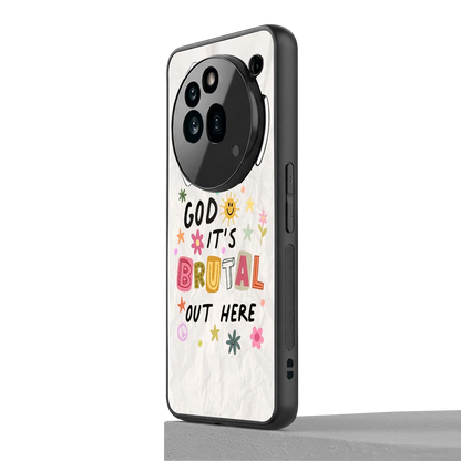 It's Brutal Out Here nothing phone 3a pro mobile cover | shockproof glass phone case