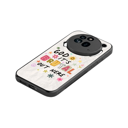 It's Brutal Out Here stylish phone case for nothing phone 3a pro | glossy glass and slim fit