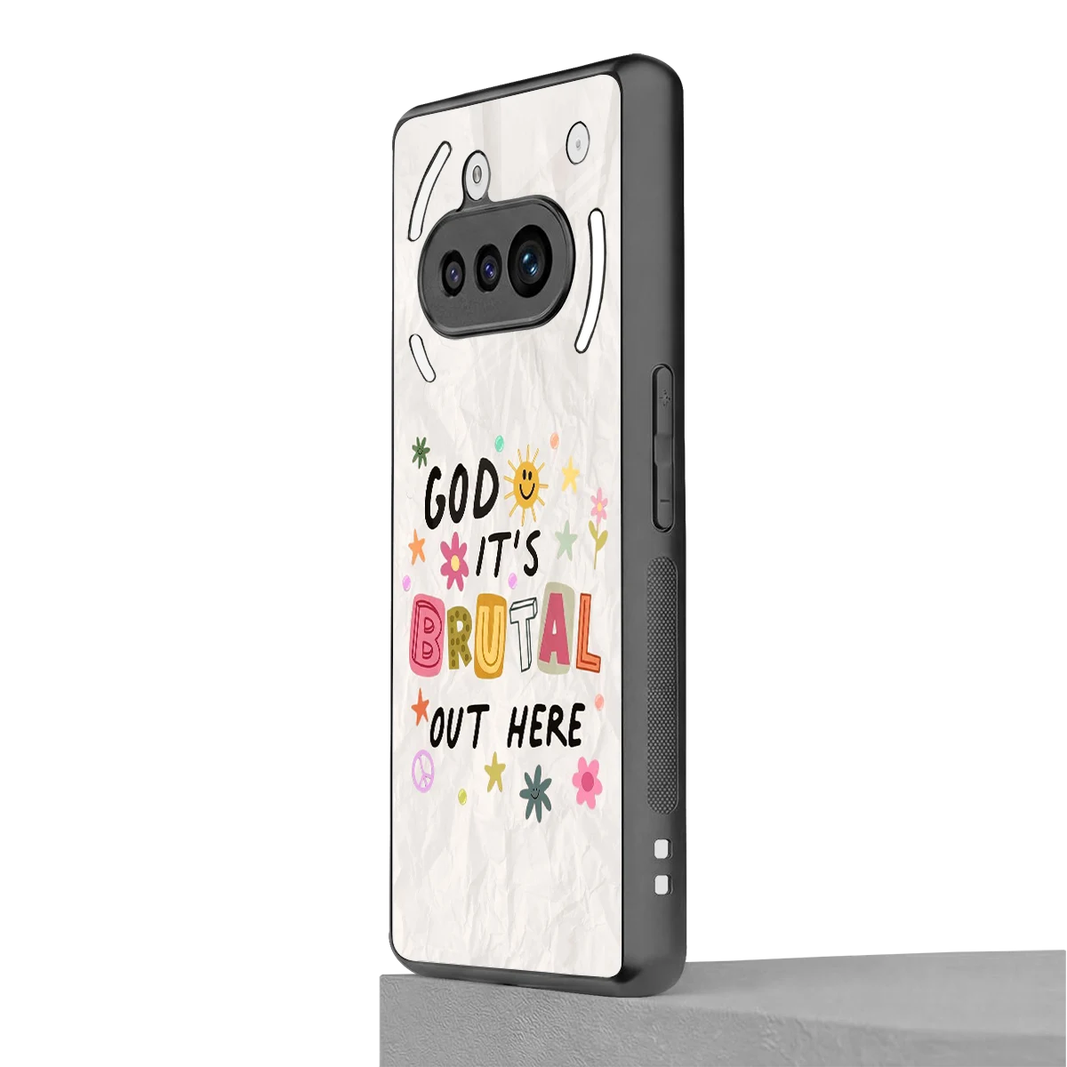 It's Brutal Out Here nothing phone 3a mobile cover | shockproof glass phone case