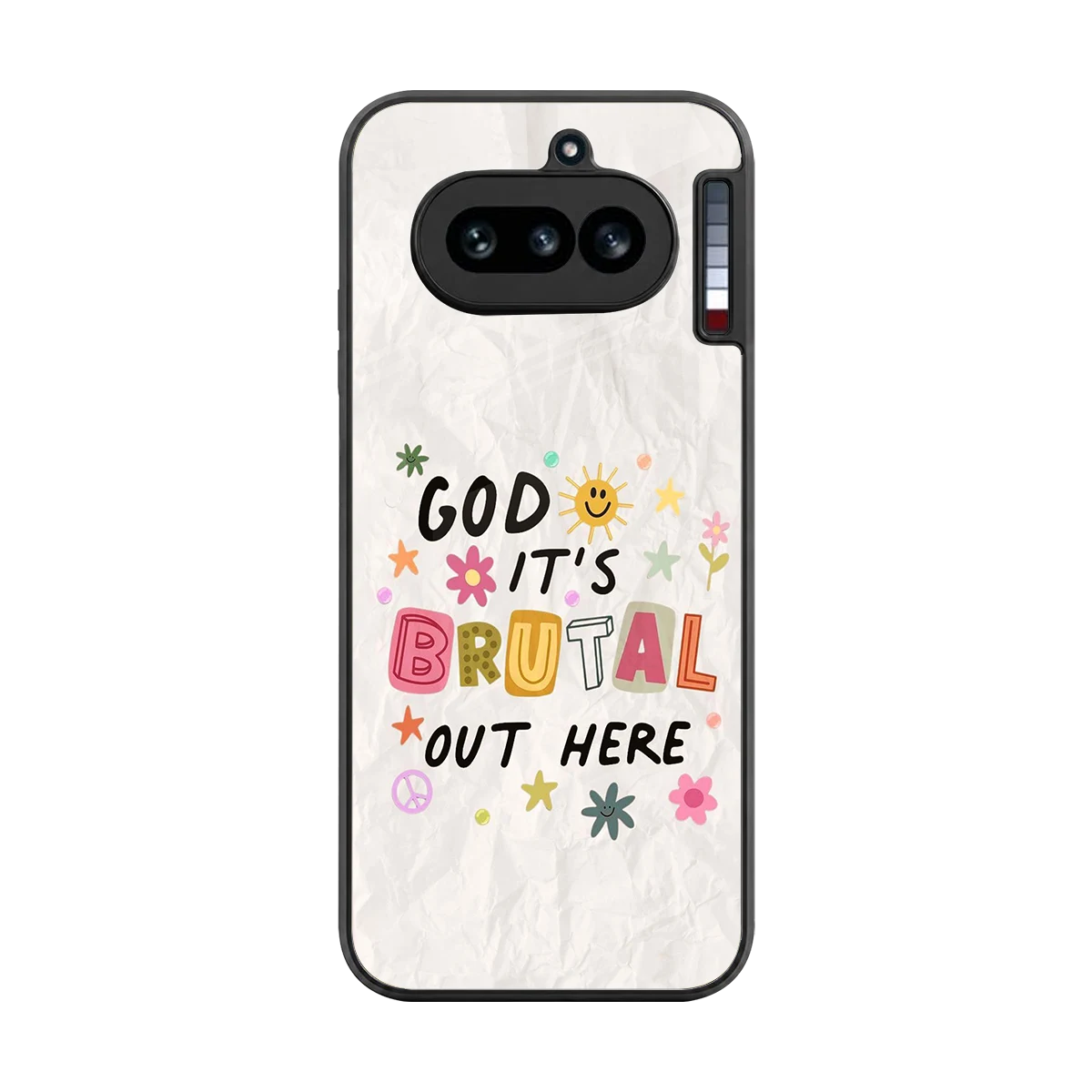 It's Brutal Out Here back phone cover | glass case for nothing phone 4a