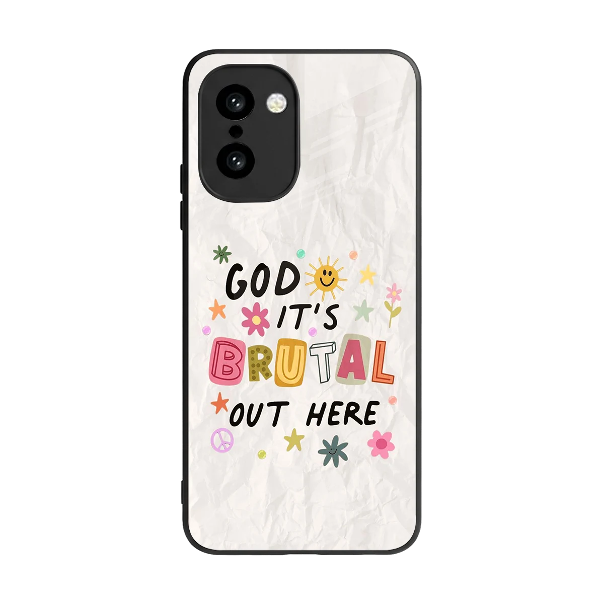 It's Brutal Out Here back phone cover | glass case for oneplus 15r