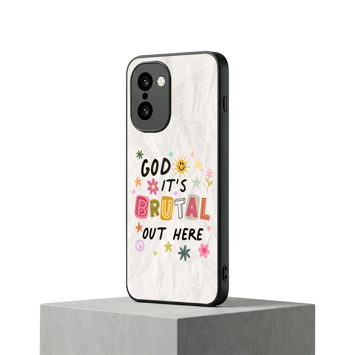 It's Brutal Out Here oneplus 15r mobile cover | shockproof glass phone case
