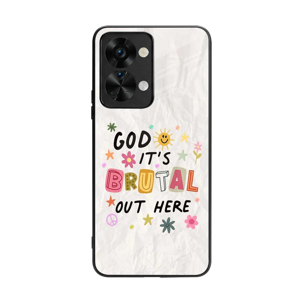 It's Brutal Out Here back phone cover | glass case for oneplus nord 2t