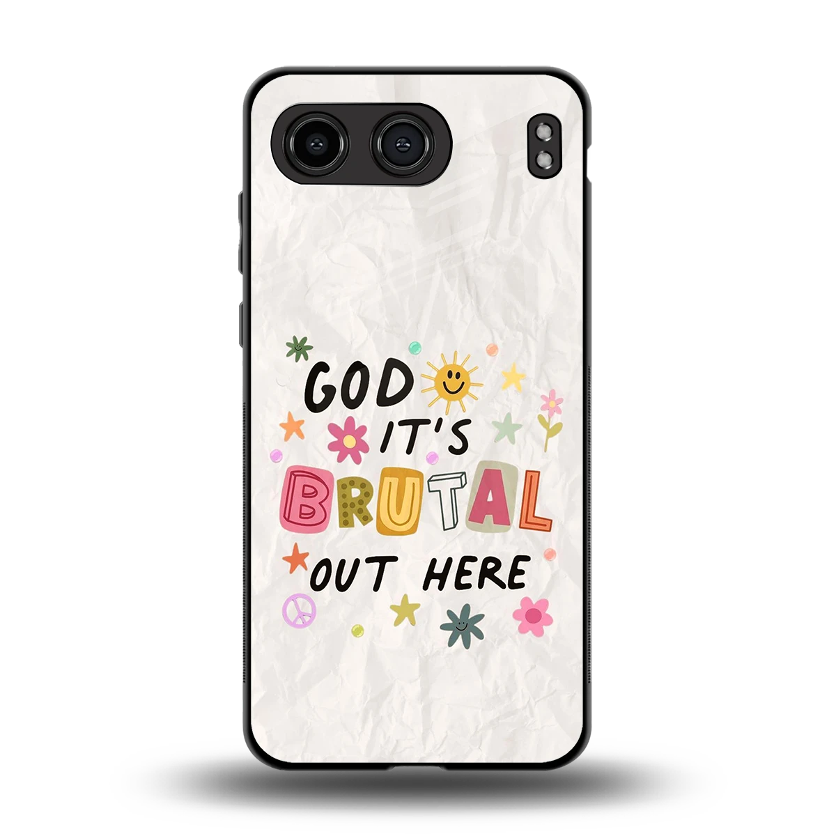 It's Brutal Out Here back phone cover | glass case for oneplus nord 4