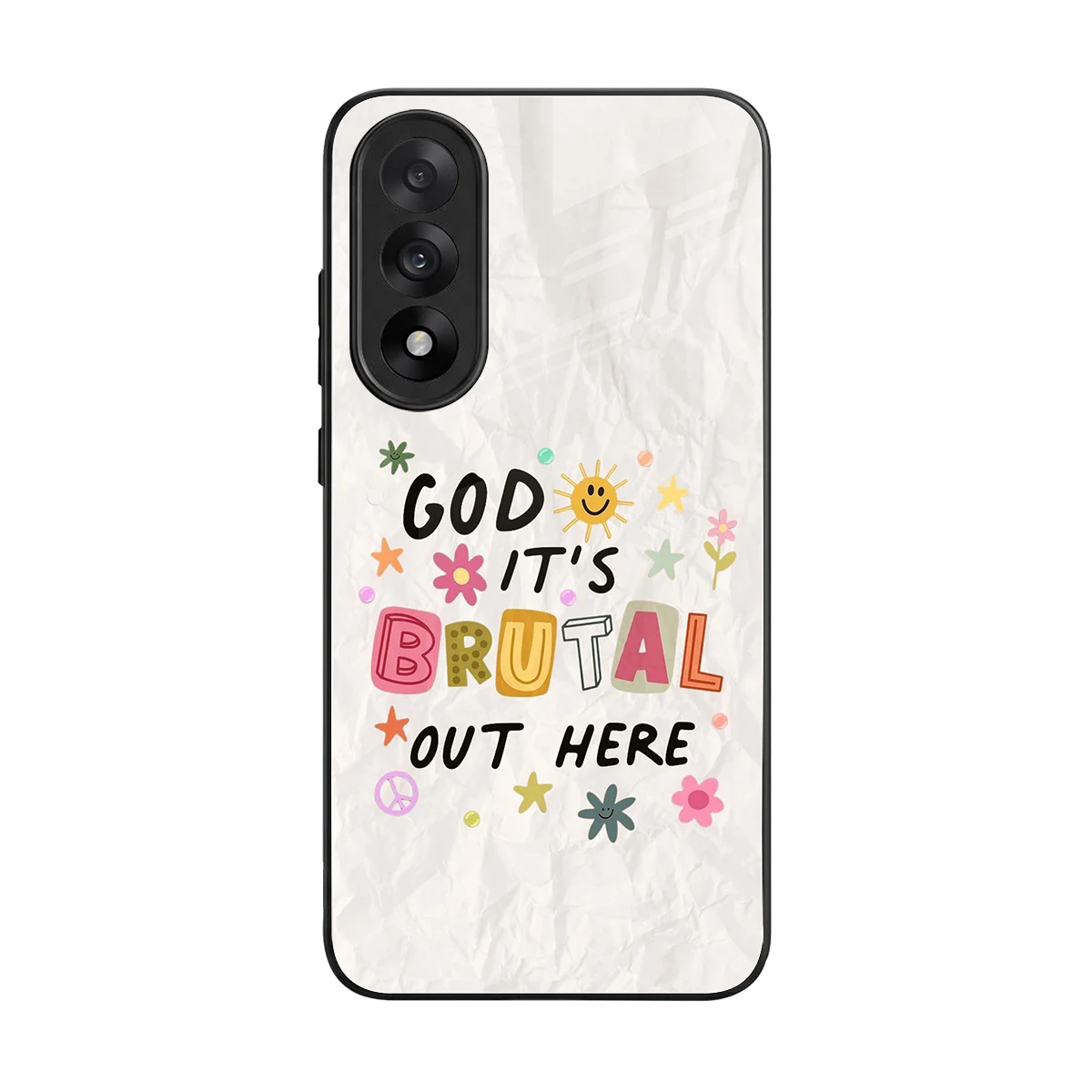 It's Brutal Out Here back phone cover | glass case for oneplus nord 5