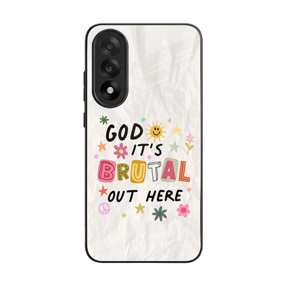 It's Brutal Out Here back phone cover | glass case for oneplus nord 5