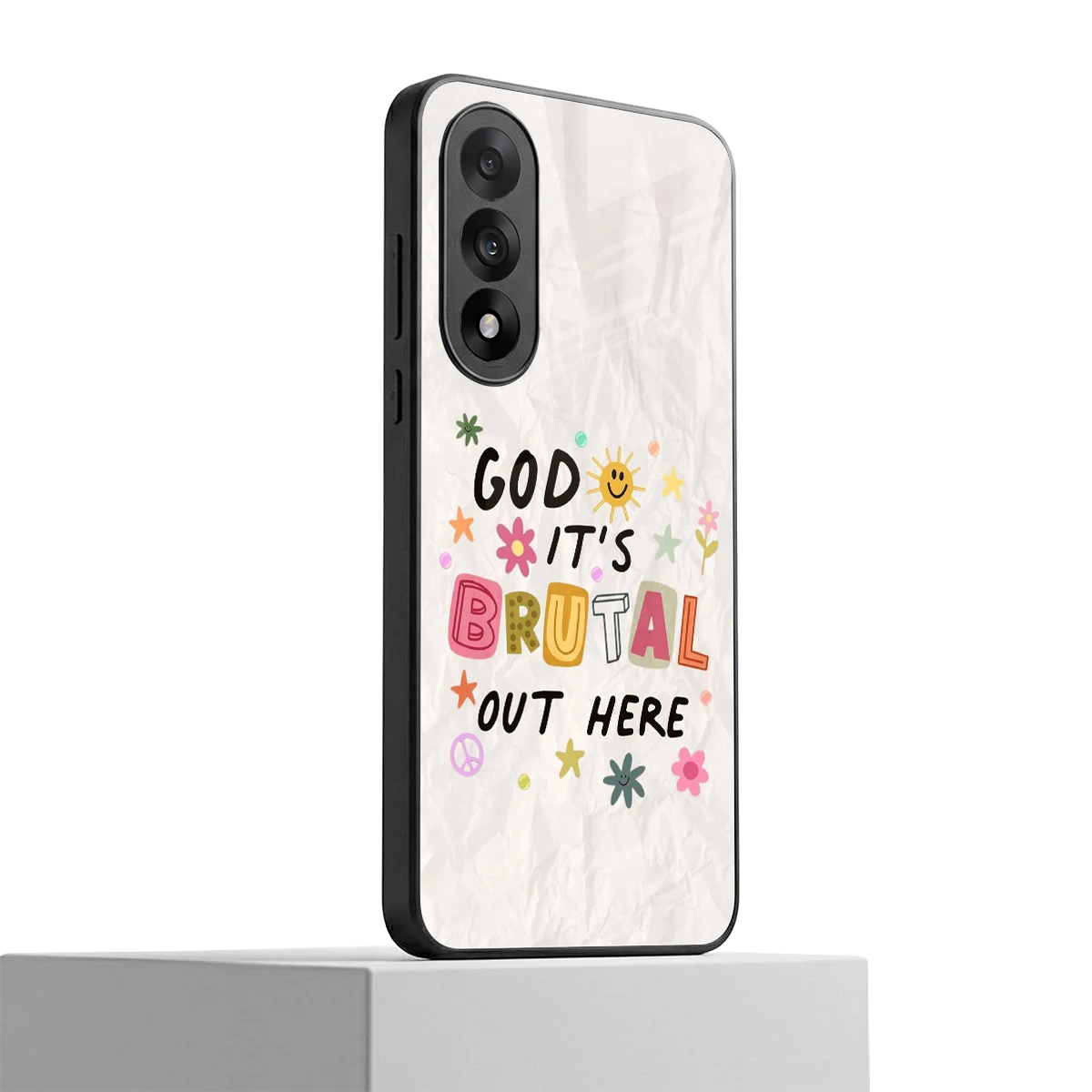 It's Brutal Out Here oneplus nord 5 mobile cover | shockproof glass phone case