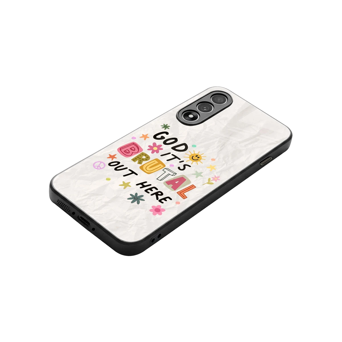 It's Brutal Out Here stylish phone case for oneplus nord 5 | glossy glass and slim fit