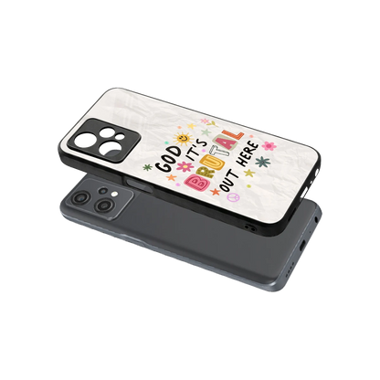 It's Brutal Out Here sleek oneplus nord ce 2 lite cover with tempered glass back and TPU edges