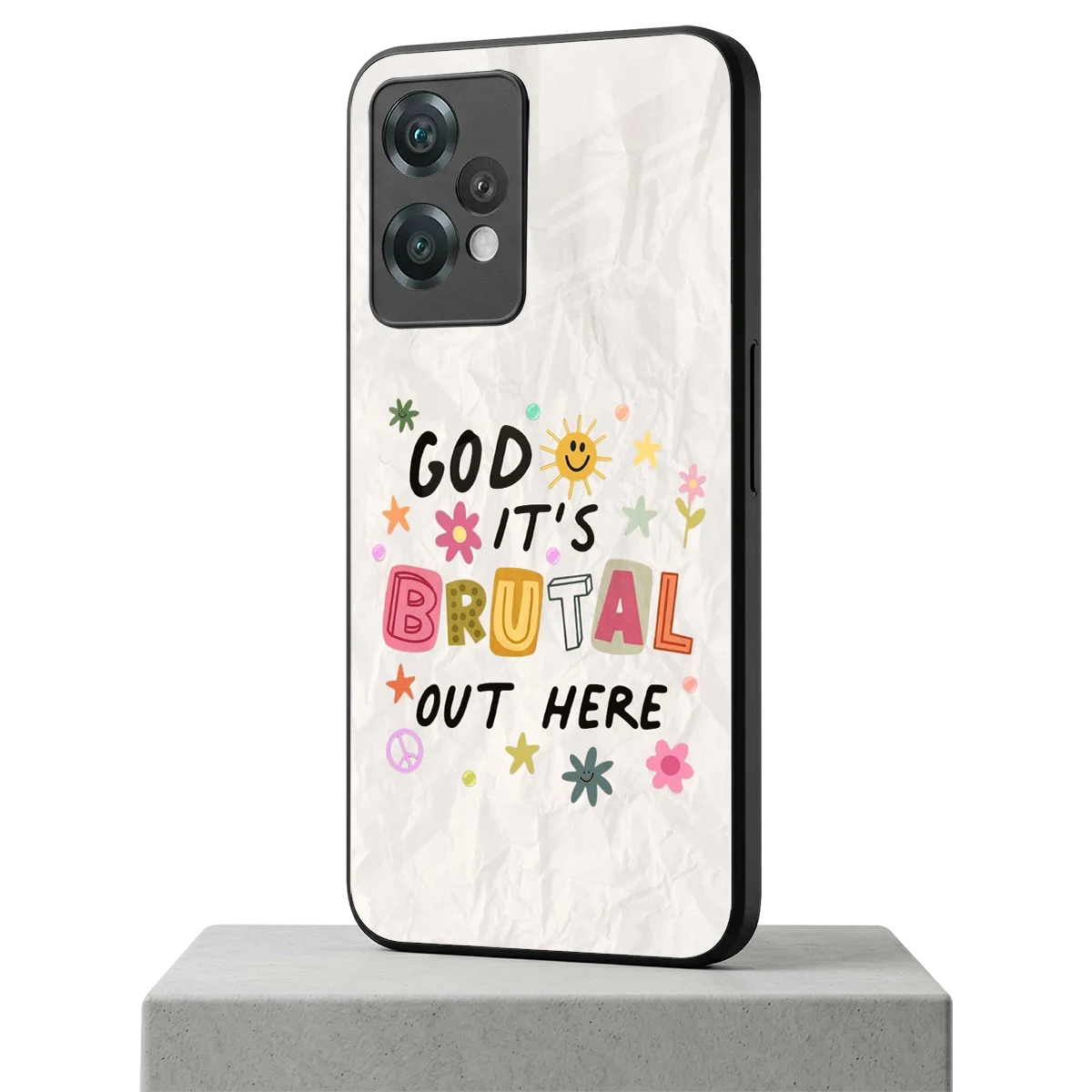 It's Brutal Out Here oneplus nord ce 2 lite mobile cover | shockproof glass phone case