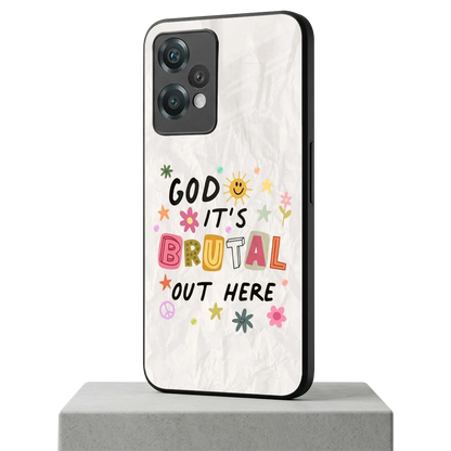 It's Brutal Out Here oneplus nord ce 2 lite mobile cover | shockproof glass phone case