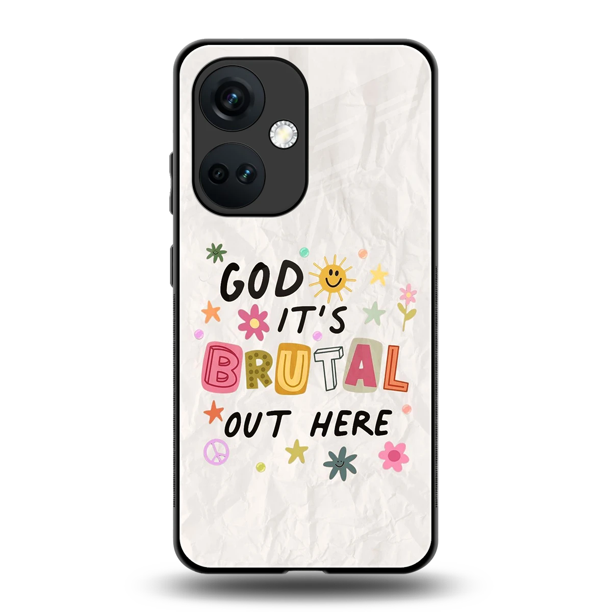 It's Brutal Out Here back phone cover | glass case for oneplus nord ce 3