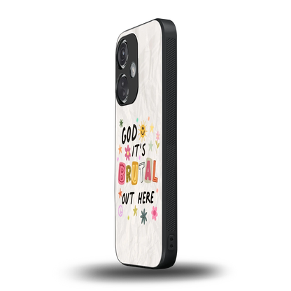 It's Brutal Out Here oneplus nord ce 3 mobile cover | shockproof glass phone case