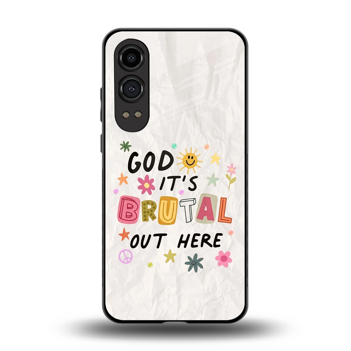It's Brutal Out Here back phone cover | glass case for oneplus nord ce 4 lite