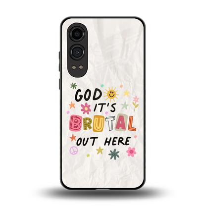 It's Brutal Out Here back phone cover | glass case for oneplus nord ce 4 lite