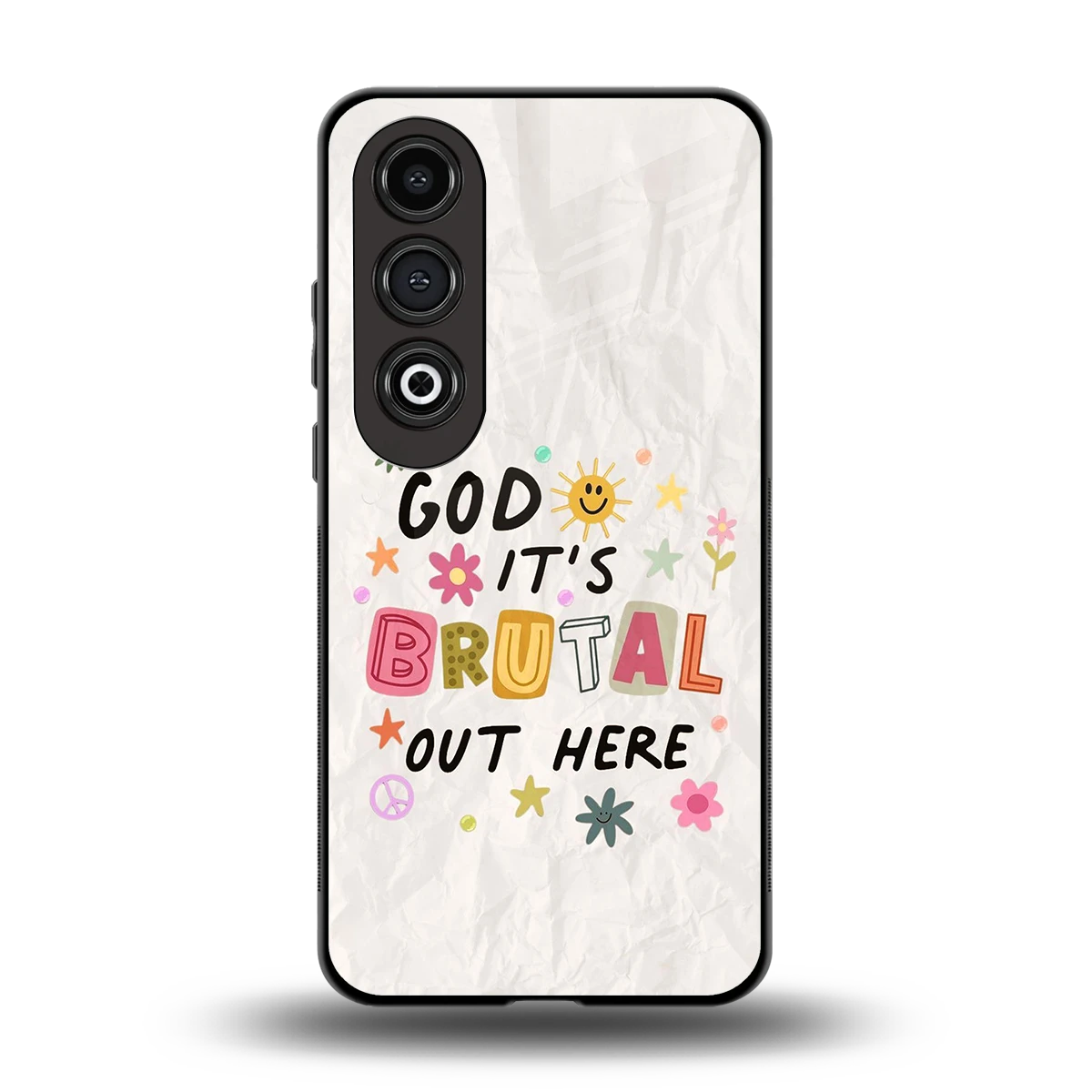 It's Brutal Out Here back phone cover | glass case for oneplus nord ce 4