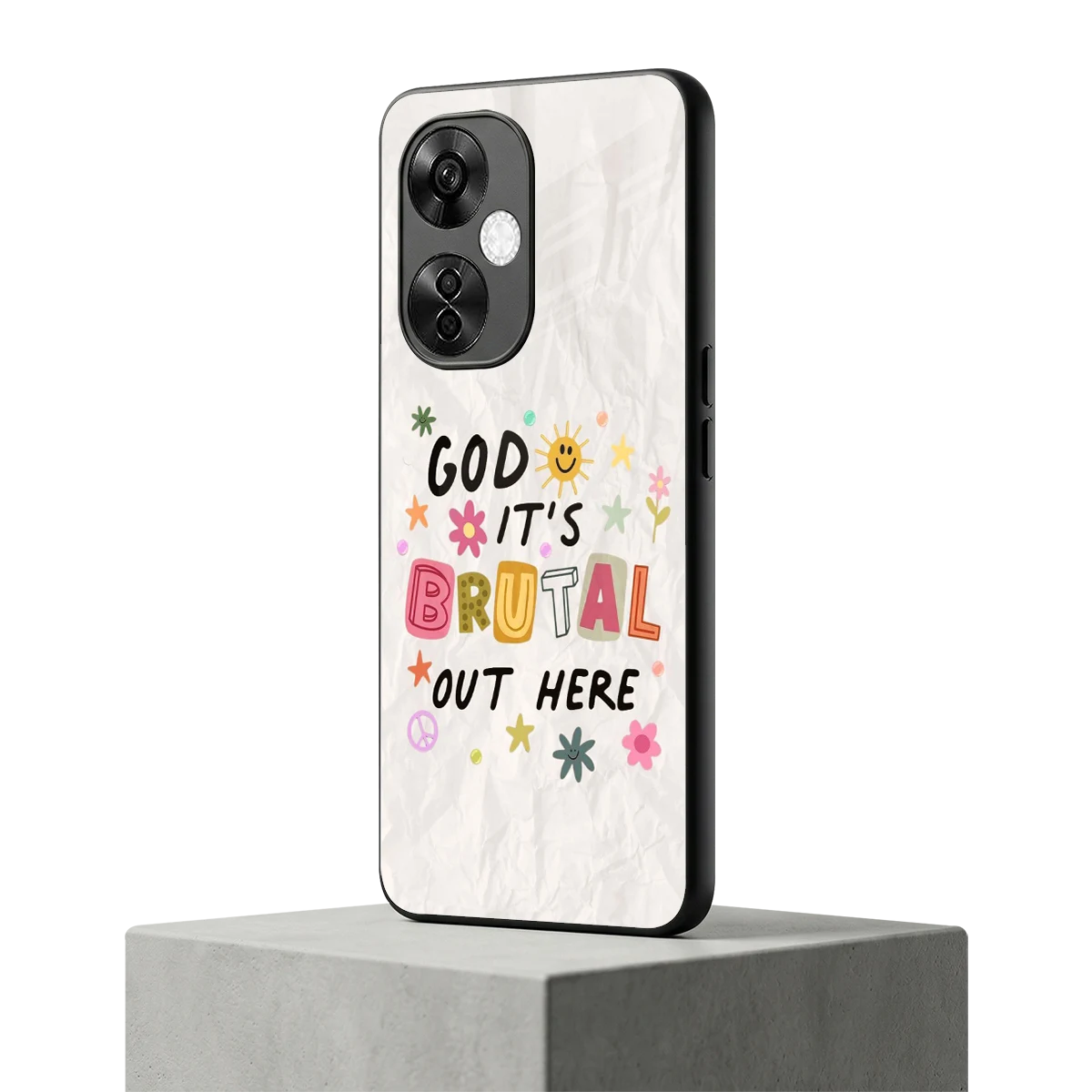It's Brutal Out Here oneplus nord ce 3 lite mobile cover | shockproof glass phone case