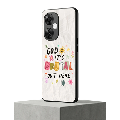 It's Brutal Out Here oneplus nord ce 3 lite mobile cover | shockproof glass phone case