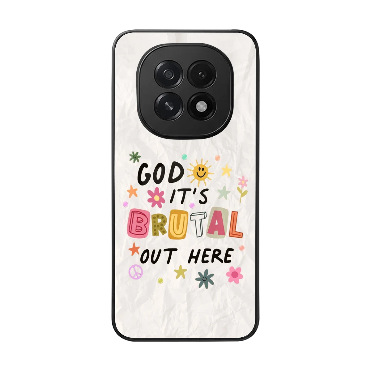 It's Brutal Out Here back phone cover | glass case for oppo f29 5g