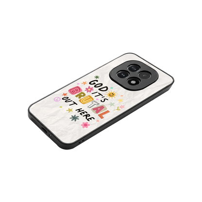 It's Brutal Out Here stylish phone case for oppo f29 5g | glossy glass and slim fit