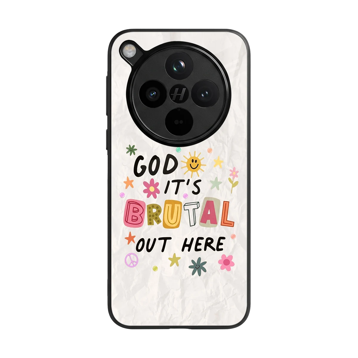 It's Brutal Out Here back phone cover | glass case for oppo find x8
