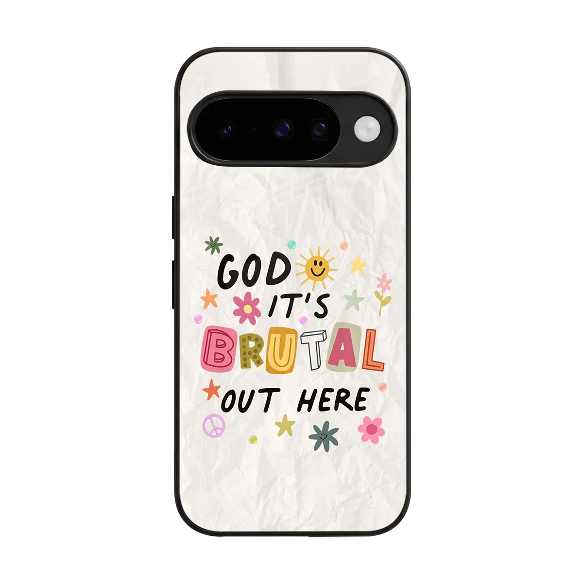 It's Brutal Out Here back phone cover | glass case for google pixel 10
