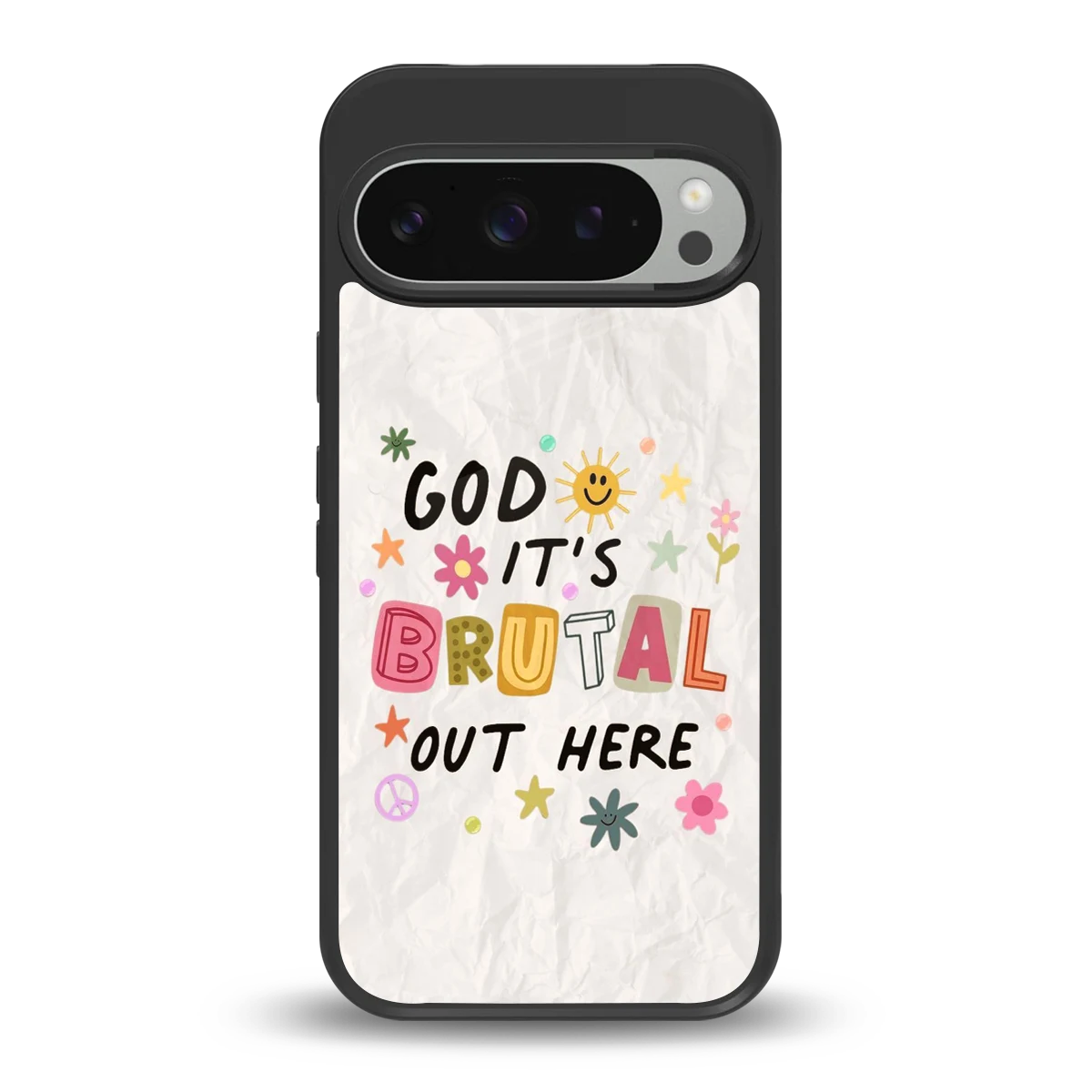 It's Brutal Out Here back phone cover | glass case for google pixel 9 pro xl