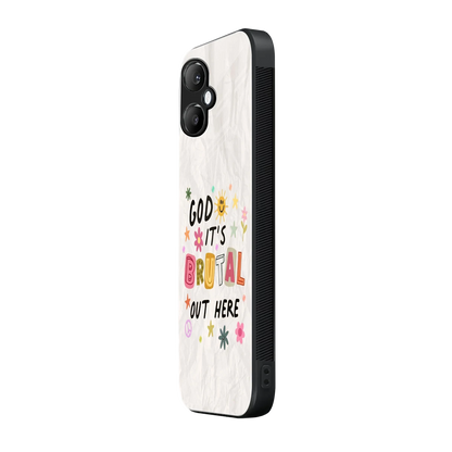 It's Brutal Out Here samsung galaxy a06 5g mobile cover | shockproof glass phone case
