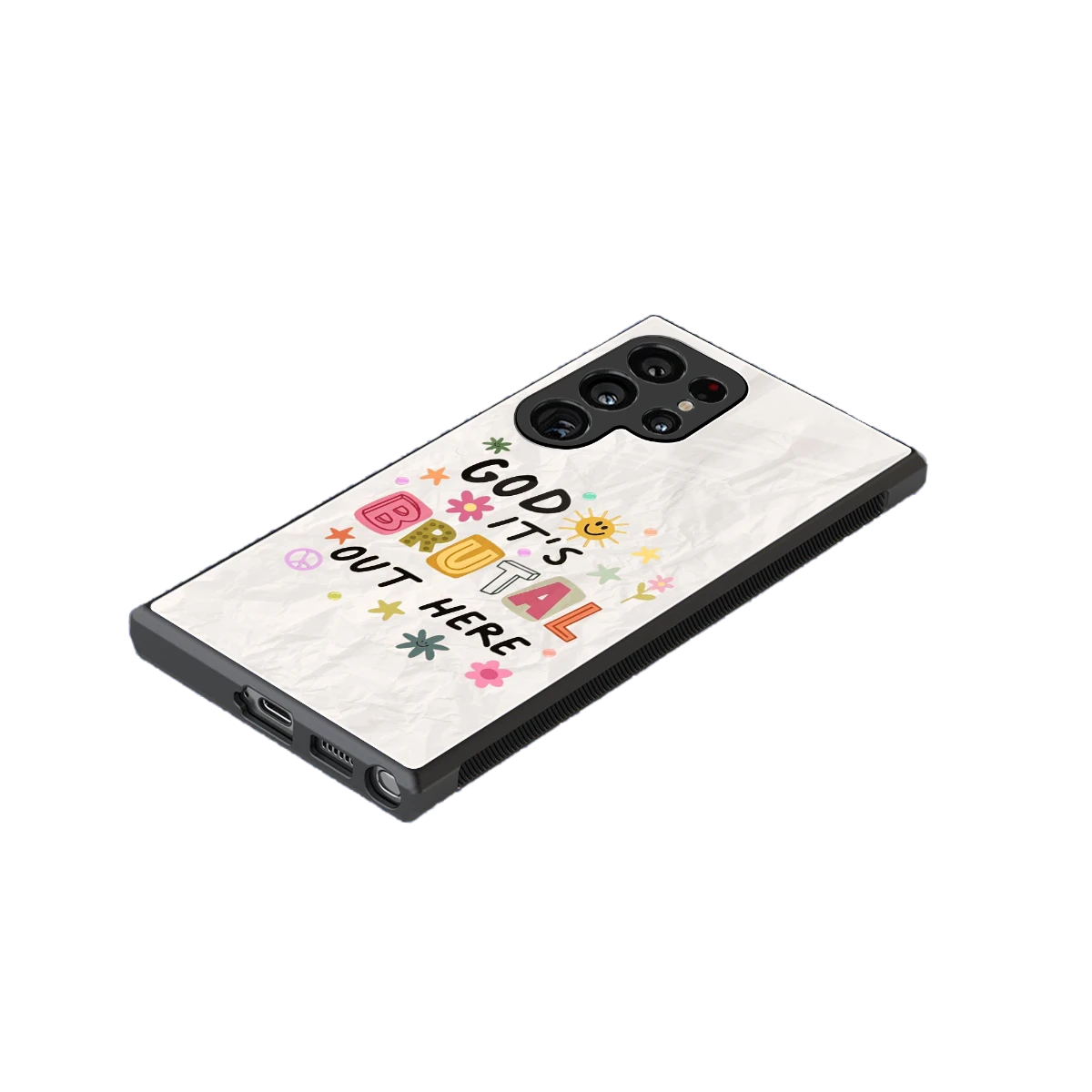 It's Brutal Out Here stylish phone case for samsung galaxy s23 ultra | glossy glass and slim fit